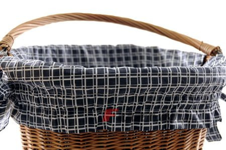 Ozdobna wkładka do kosza krata grafit