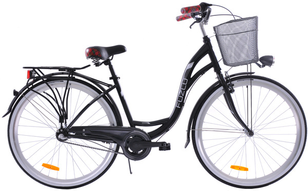 Rower miejski 28 Fuzlu Nevada S3 czarny