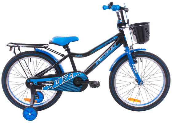 Rower dziecięcy 20 rowerek Fuzlu Thor czarno-niebieski