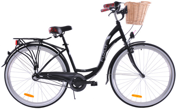 Rower miejski 28 Fuzlu Nevada S3 czarny