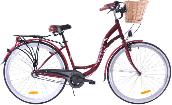 Rower miejski 28 Fuzlu Nevada S3 bordo