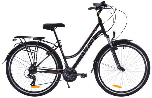 Rower trekkingowy 28 Fuzlu Core Lady amor. 18" czarny/czerwony/biały
