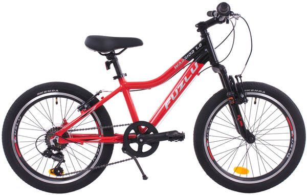Rower górski dziecięcy 20 Fuzlu Warrior 1.0 Jr czarno-czerwony