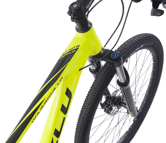 Rower górski 27,5” Fuzlu Warrior 1.0 17" limonkowo-czarny połysk 