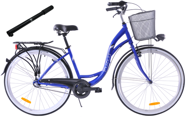 Rower miejski 28 Fuzlu Nevada S3 granatowy