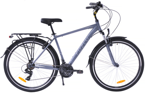 Rower trekkingowy 28 Fuzlu Core Men amor. (20") szaro-srebrny/ ciemny grafit mat