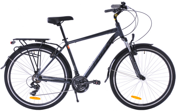 Rower trekkingowy 28 Fuzlu Escape 1.0 Men (20") grafit/czarny/czarny połysk