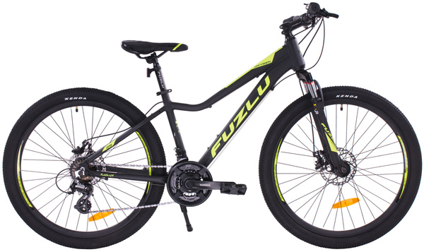 Rower górski Fuzlu OXYGEN 26” Czarno-limonkowy mat