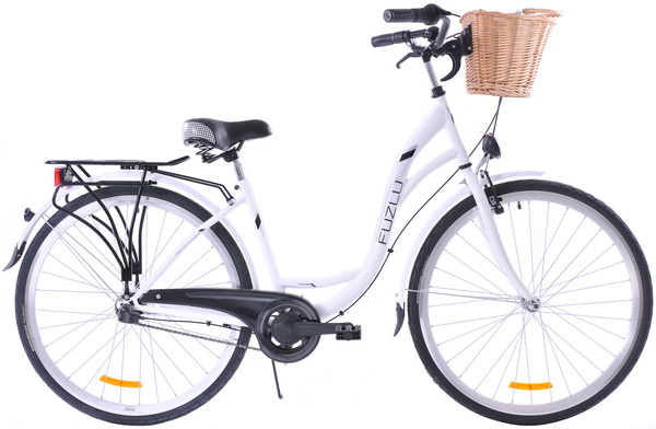 Rower miejski 28 Fuzlu Arizona S3 biały