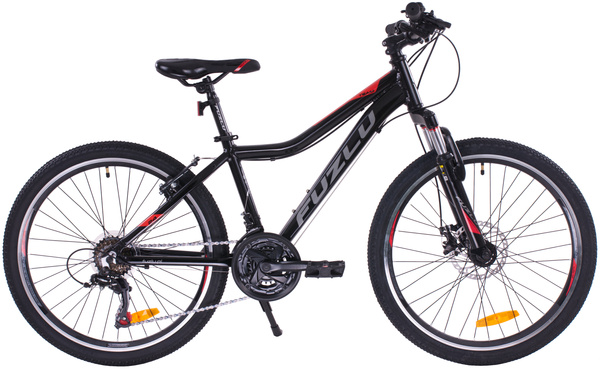 Rower górski Fuzlu TEAM Alu. 24” czarno-czerwony połysk