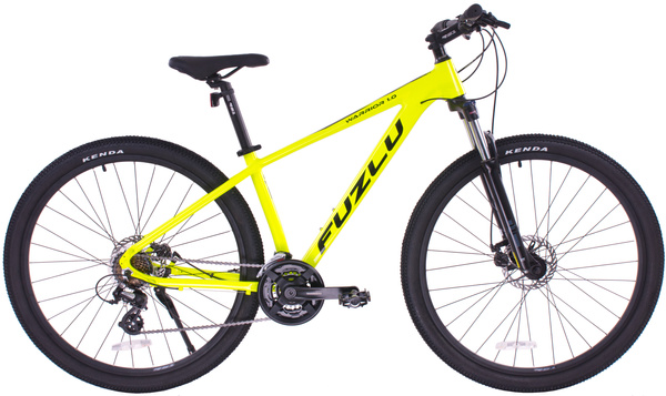 Rower górski 29” Fuzlu Warrior 1.0 16" limonkowo-czarny połysk