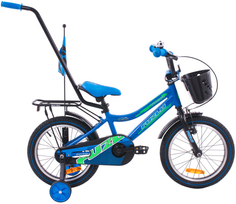 Rower dziecięcy 16 Fuzlu  Thor niebiesko czarny aluminiowy