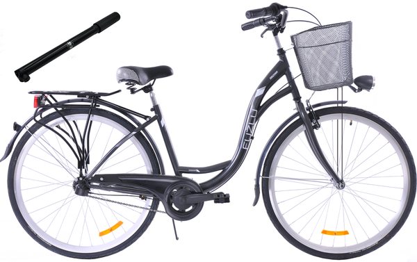 Rower miejski 28 Fuzlu Arizona S3 grafitowy