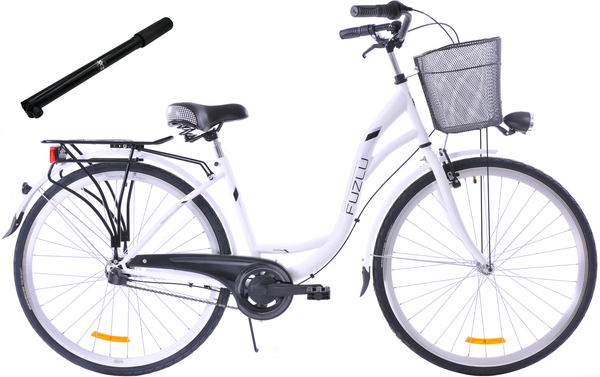 Rower miejski 28 Fuzlu Arizona S3 biały
