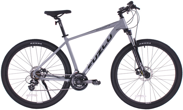 Rower górski 29” Fuzlu Warrior 1.0 19" jasnoszaro-czarny połysk