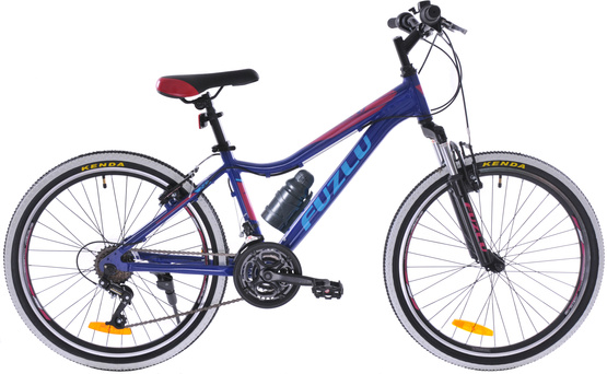 Rower górski 24 Fuzlu Team 24 alu. (14,5") ciemnoniebieski/malinowy/biały