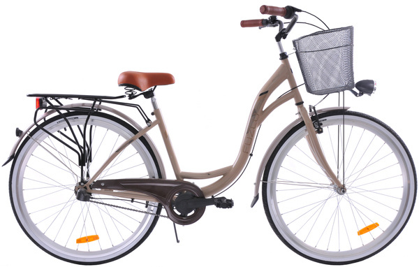 Rower miejski 28 Fuzlu Arizona S3 beż/capuccino