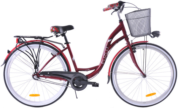 Rower miejski 28 Fuzlu Nevada S3 bordo