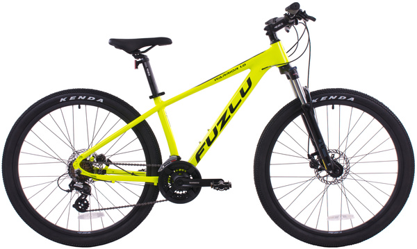 Rower górski 27,5” Fuzlu Warrior 1.0 15" limonkowo-czarny połysk
