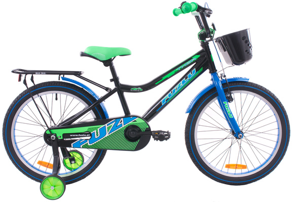 Rower dziecięcy 20 rowerek Fuzlu Thor czarno-zielony 