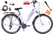 Rower trekkingowy 28 Fuzlu Escape 1.0 Lady (18") biały/fiolet/fiolet mat 